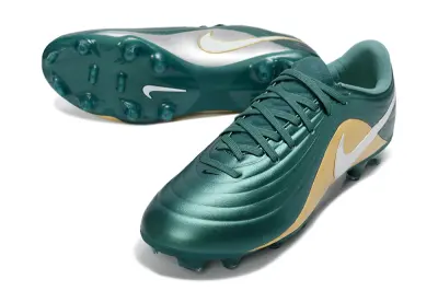 Nike Tiempo Maestro Academy FG Firm Ground Soccer Cleats - Teal/Golden Olive/Metallic Silver