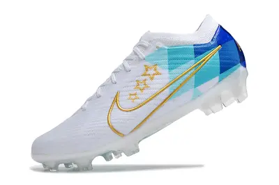 Nike Air Zoom Mercurial Vapor 15 Elite FG - White/Cyan Splash/Golden Elegance