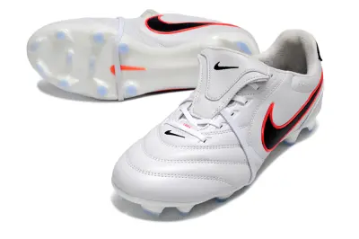 Nike Tiempo Ligera Pro LE FG Firm Ground Soccer Cleats - White/Black/Red