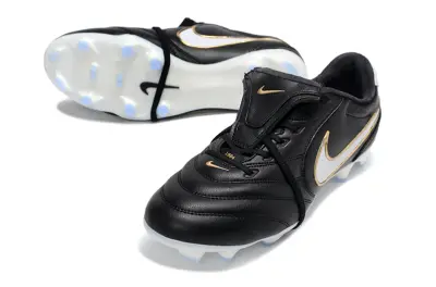 Nike Tiempo Ligera Pro LE FG Firm Ground Soccer Cleats - Black/Midnight Black/Metallic Gold