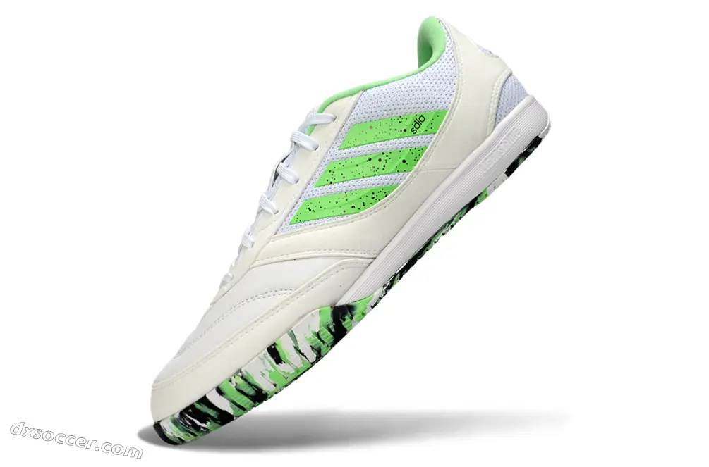 Adidas Top Sala Competition 2 IC Futsal Indoor Soccer Shoes - White/Neon Green/Black Camouflage