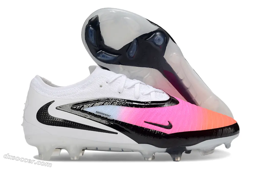 Nike Phantom 6 Low Elite FG Firm Ground Soccer Cleats - Pink/Electric Pink/Crimson Flash