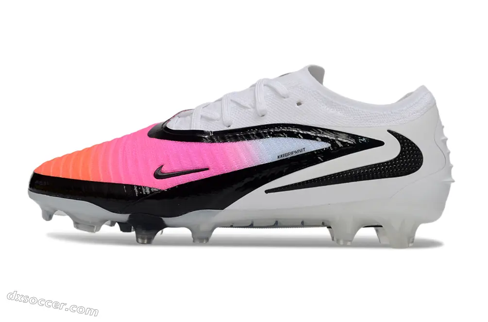 Nike Phantom 6 Low Elite FG Firm Ground Soccer Cleats - Pink/Electric Pink/Crimson Flash