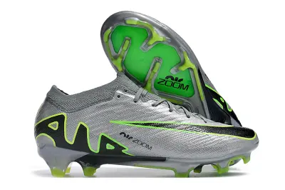 Nike Air Zoom Mercurial Vapor 15 Elite FG - Silver/Neon Green/Black
