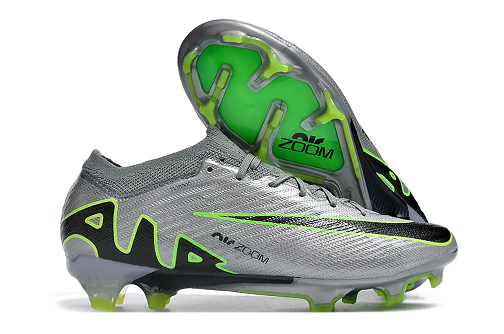 Nike Air Zoom Mercurial Vapor 15 Elite FG - Silver/Neon Green/Black