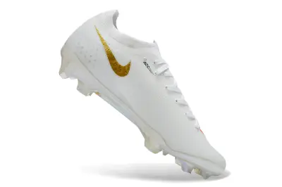Nike Air Zoom Mercurial Vapor 17 Elite FG Firm Ground Soccer Cleats - White/Vibrant Orange/Metallic Gold