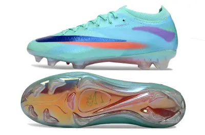 Nike Air Zoom Mercurial Vapor 17 Elite FG Firm Ground Soccer Cleats - Aqua/Electric Blue/Sunset Orange