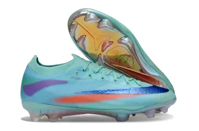Nike Air Zoom Mercurial Vapor 17 Elite FG Firm Ground Soccer Cleats - Aqua/Electric Blue/Sunset Orange