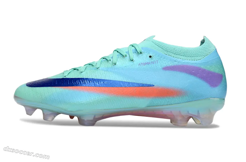Nike Air Zoom Mercurial Vapor 17 Elite FG Firm Ground Soccer Cleats - Aqua/Electric Blue/Sunset Orange