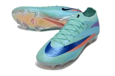 Nike Air Zoom Mercurial Vapor 17 Elite FG Firm Ground Soccer Cleats - Aqua/Electric Blue/Sunset Orange