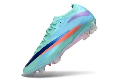 Nike Air Zoom Mercurial Vapor 17 Elite FG Firm Ground Soccer Cleats - Aqua/Electric Blue/Sunset Orange