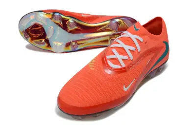 Nike Phantom 6 Low Elite FG Firm Ground Soccer Cleats - Orange/Bright Tangerine/Teal Blue