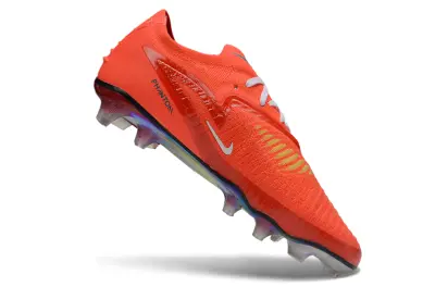 Nike Phantom 6 Low Elite FG Firm Ground Soccer Cleats - Orange/Bright Tangerine/Teal Blue