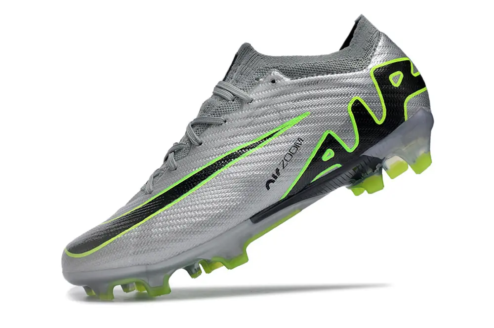 Nike Air Zoom Mercurial Vapor 15 Elite FG - Silver/Neon Green/Black