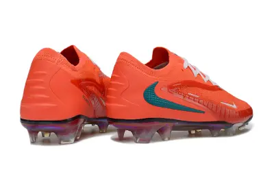 Nike Phantom 6 Low Elite FG Firm Ground Soccer Cleats - Orange/Bright Tangerine/Teal Blue