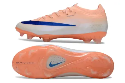 Nike Air Zoom Mercurial Vapor 17 Elite FG Firm Ground Soccer Cleats - Peach/Ocean Blue/Soft Coral