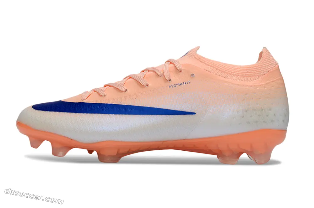 Nike Air Zoom Mercurial Vapor 17 Elite FG Firm Ground Soccer Cleats - Peach/Ocean Blue/Soft Coral