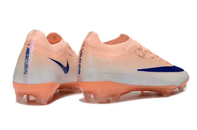 Nike Air Zoom Mercurial Vapor 17 Elite FG Firm Ground Soccer Cleats - Peach/Ocean Blue/Soft Coral