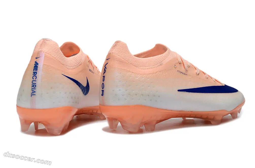 Nike Air Zoom Mercurial Vapor 17 Elite FG Firm Ground Soccer Cleats - Peach/Ocean Blue/Soft Coral