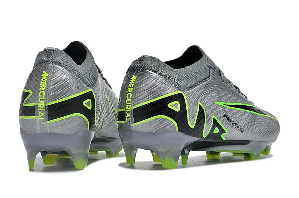 Nike Air Zoom Mercurial Vapor 15 Elite FG - Silver/Neon Green/Black