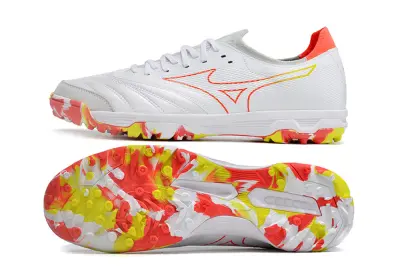 Mizuno Morelia Neo Sala Beta TF - White/Flame Red/Sunshine Yellow