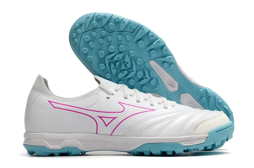 Mizuno Morelia Neo Sala Beta TF - White/Pink Fusion/Aqua Breeze