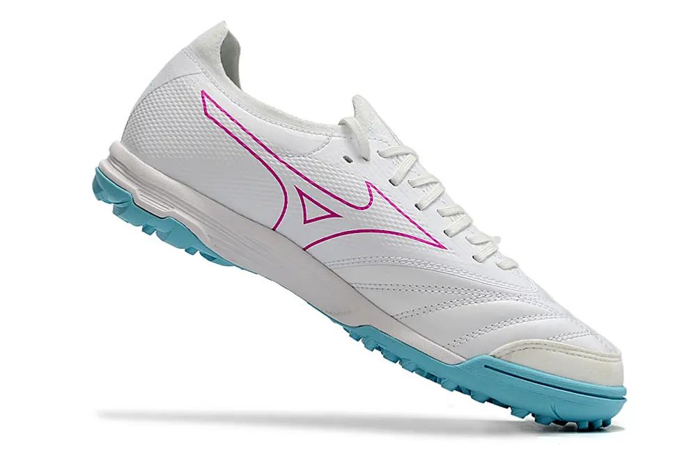 Mizuno Morelia Neo Sala Beta TF - White/Pink Fusion/Aqua Breeze