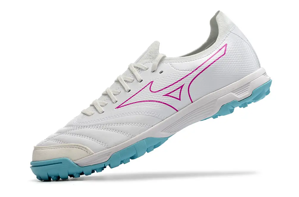 Mizuno Morelia Neo Sala Beta TF - White/Pink Fusion/Aqua Breeze