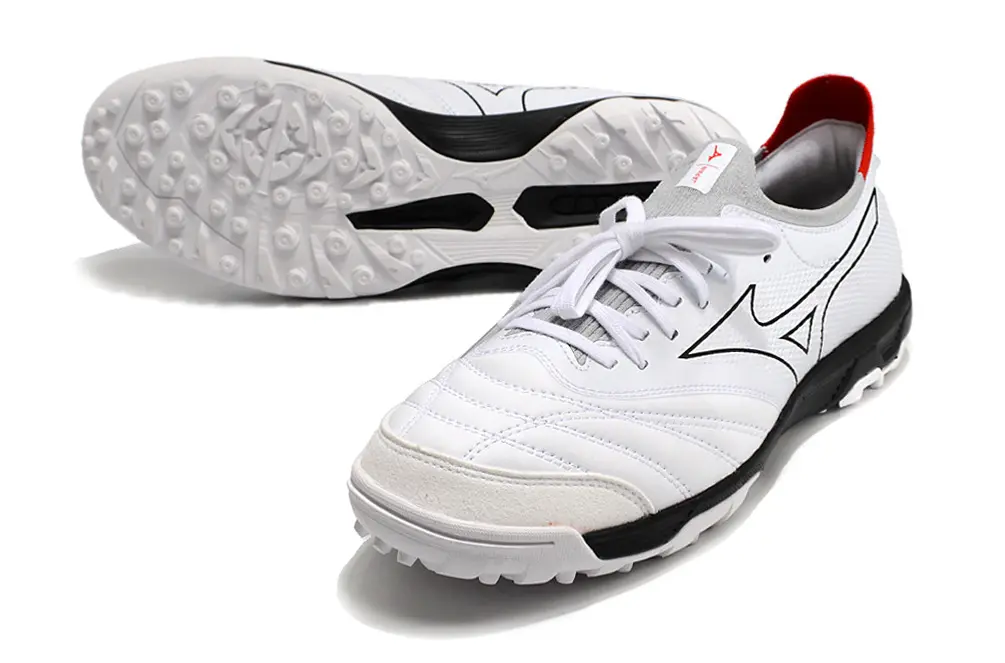 Mizuno Morelia Neo Sala Beta TF - White/Crimson Red/Black