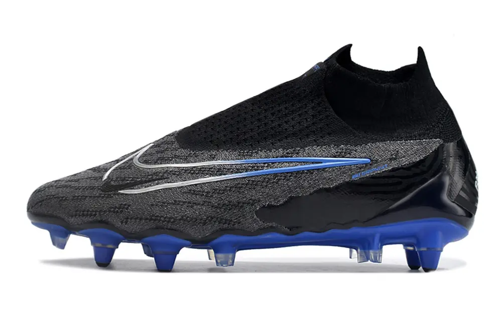 Nike Phantom GX Elite DF SG - Black/Electric Blue/Charcoal Gray
