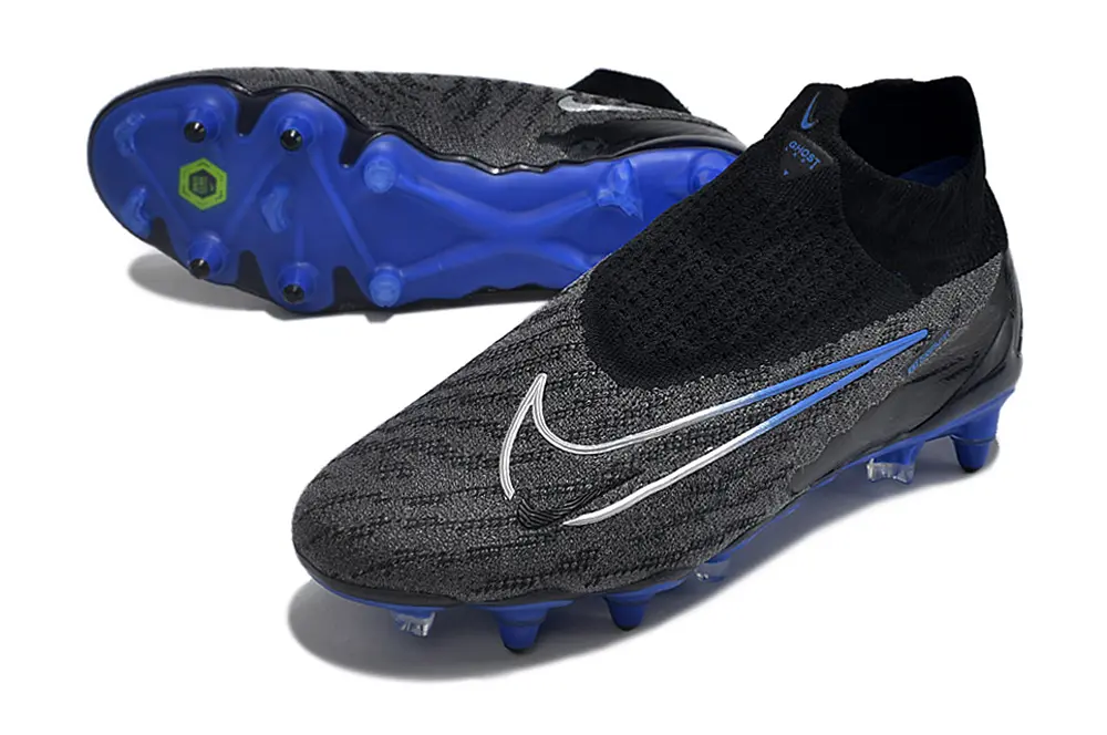 Nike Phantom GX Elite DF SG - Black/Electric Blue/Charcoal Gray