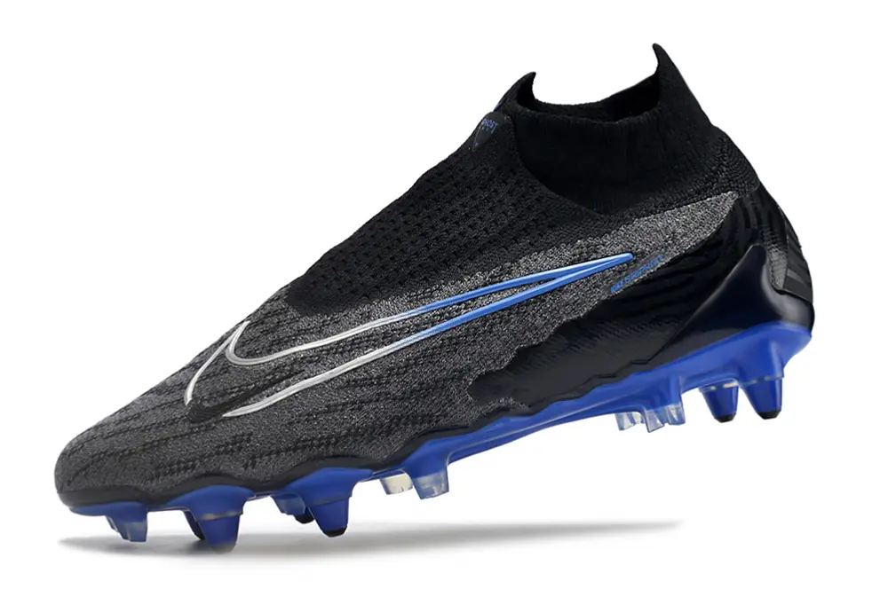 Nike Phantom GX Elite DF SG - Black/Electric Blue/Charcoal Gray