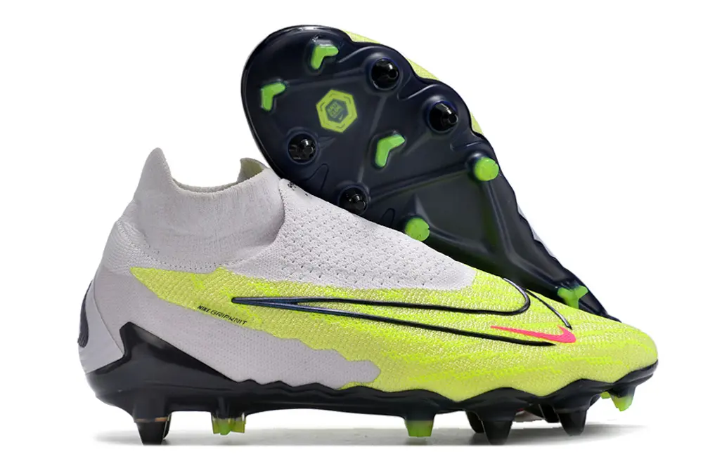 Nike Phantom GX Elite DF SG - Yellow/Vibrant Lime/Steel Gray