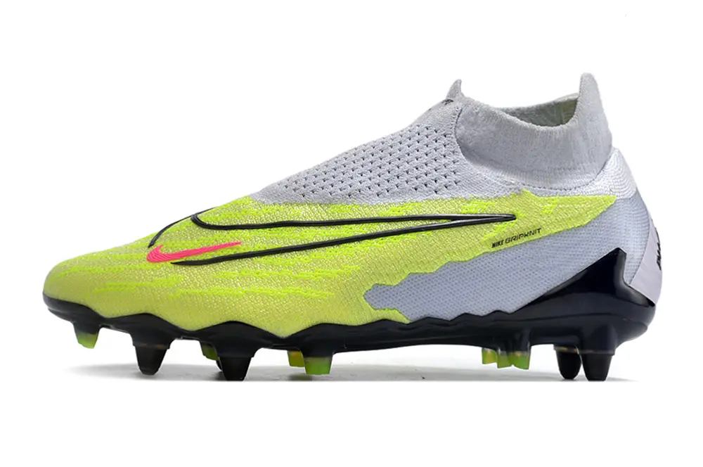 Nike Phantom GX Elite DF SG - Yellow/Vibrant Lime/Steel Gray
