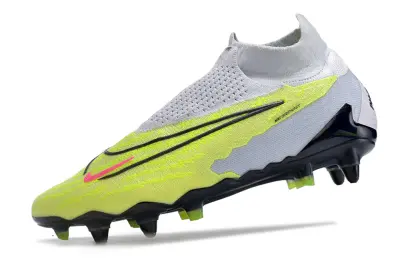 Nike Phantom GX Elite DF SG - Yellow/Vibrant Lime/Steel Gray