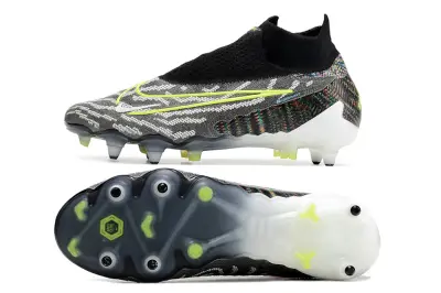 Nike Phantom GX Elite DF SG - Black/Neon Green/Gray