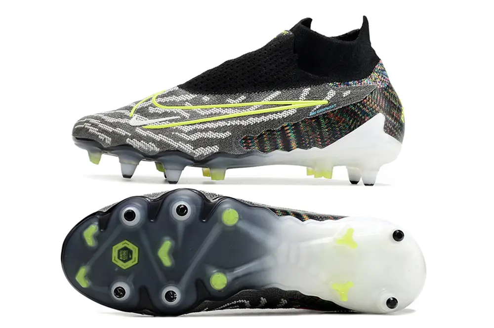 Nike Phantom GX Elite DF SG - Black/Neon Green/Gray