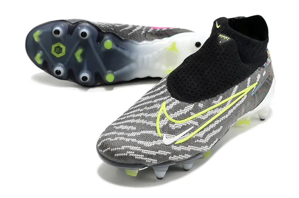 Nike Phantom GX Elite DF SG - Black/Neon Green/Gray