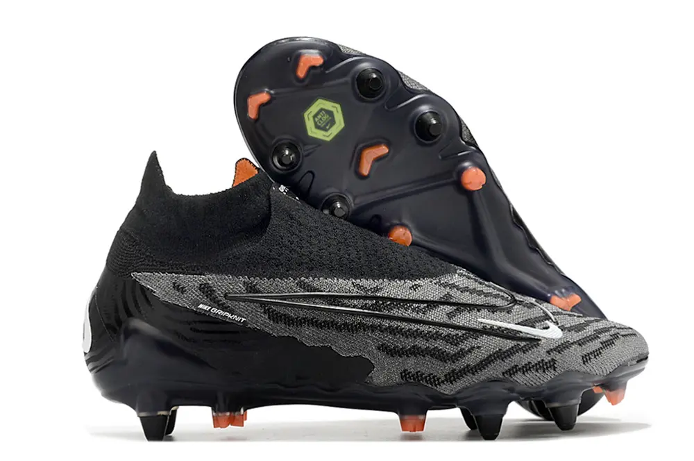 Nike Phantom GX Elite DF SG - Black/Charcoal Grey/Neon Orange