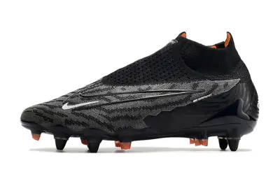 Nike Phantom GX Elite DF SG - Black/Charcoal Grey/Neon Orange