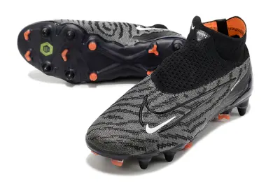 Nike Phantom GX Elite DF SG - Black/Charcoal Grey/Neon Orange