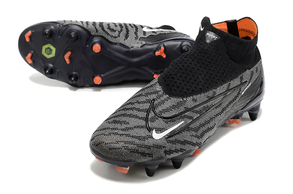 Nike Phantom GX Elite DF SG - Black/Charcoal Grey/Neon Orange