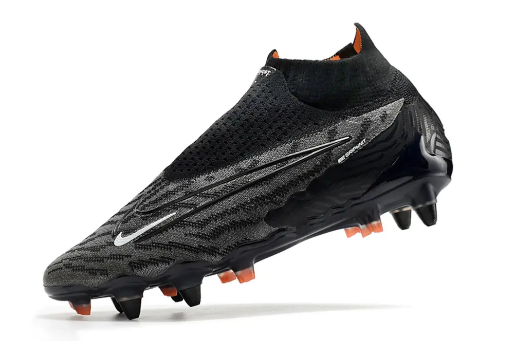Nike Phantom GX Elite DF SG - Black/Charcoal Grey/Neon Orange