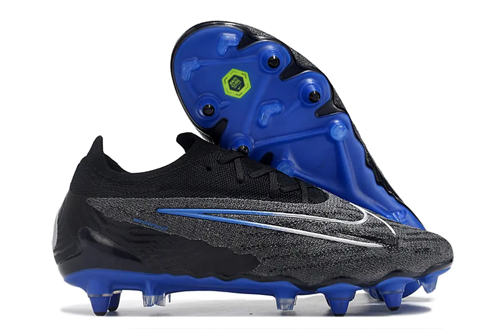Nike Phantom GX Elite SG - Black/Electric Blue/Charcoal Grey