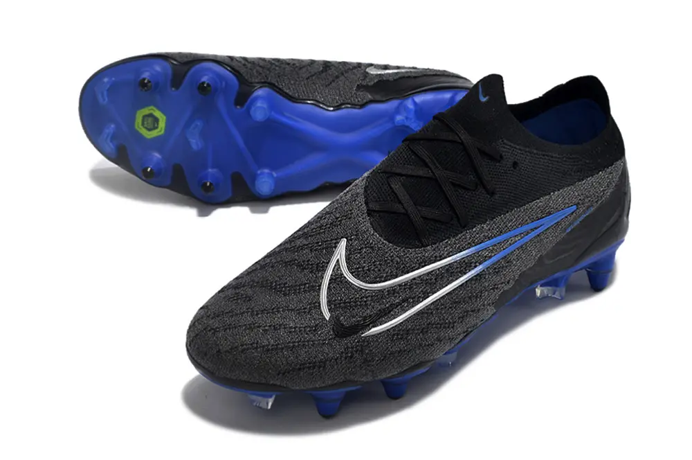 Nike Phantom GX Elite SG - Black/Electric Blue/Charcoal Grey