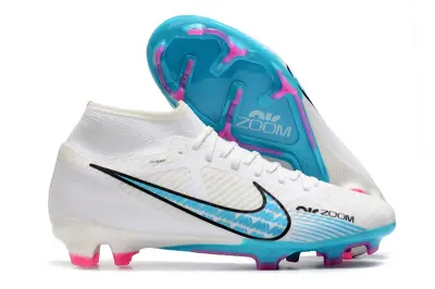 Nike Air Zoom Mercurial Superfly 9 Academy FG - White/Aqua Blue/Pink Fusion