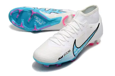 Nike Air Zoom Mercurial Superfly 9 Academy FG - White/Aqua Blue/Pink Fusion