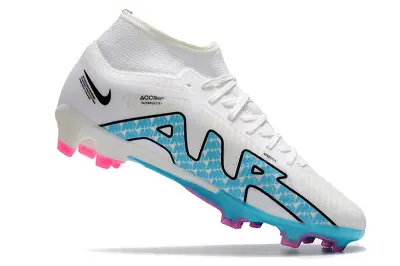 Nike Air Zoom Mercurial Superfly 9 Academy FG - White/Aqua Blue/Pink Fusion
