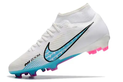 Nike Air Zoom Mercurial Superfly 9 Academy FG - White/Aqua Blue/Pink Fusion