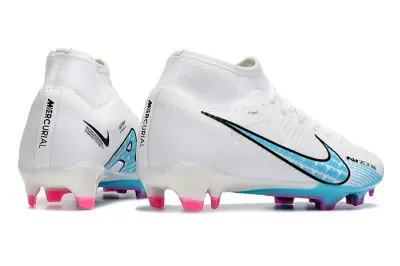 Nike Air Zoom Mercurial Superfly 9 Academy FG - White/Aqua Blue/Pink Fusion